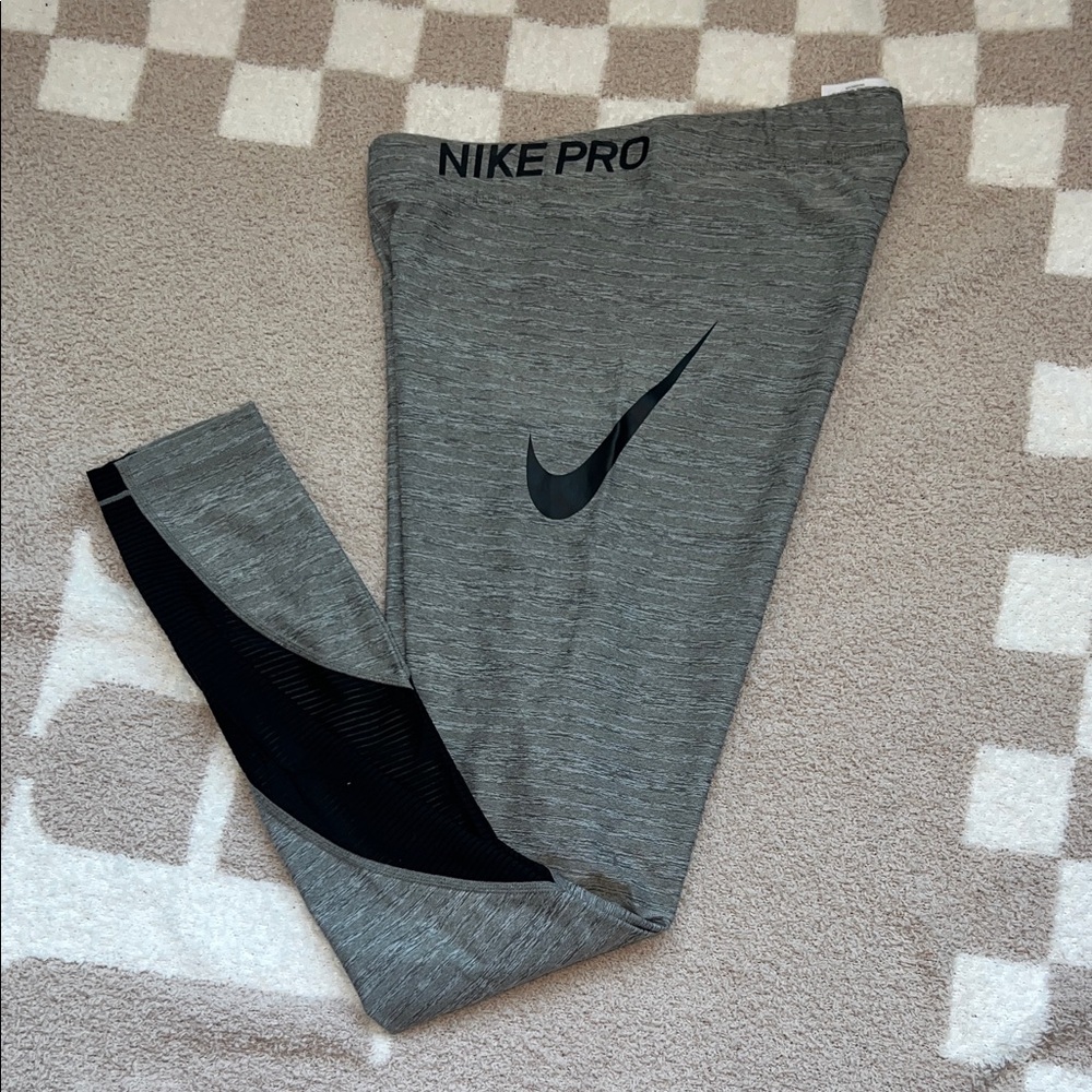 Nike Pro Gray and Black Leggings